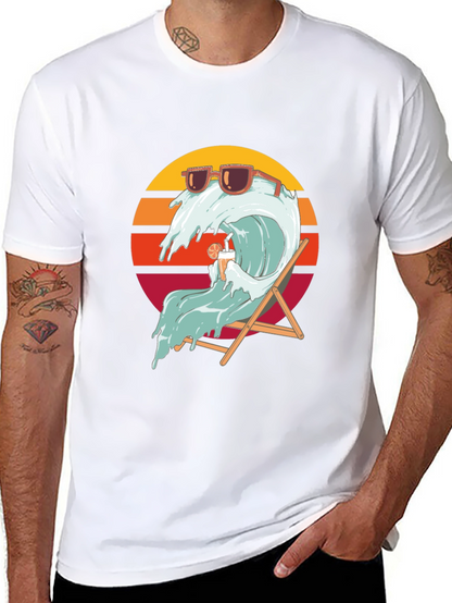 Cool Wave Graphic T-Shirt - Black Summer Vibes