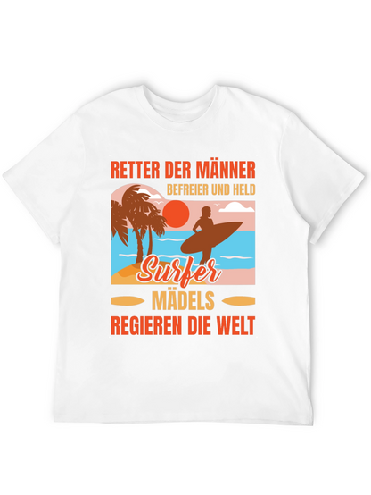 Surfer Madels T-Shirt: Beach Vibes Relaxed Fit