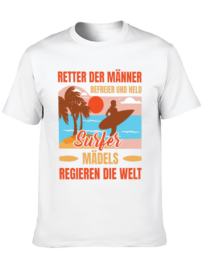 Surfer Madels T-Shirt: Beach Vibes Relaxed Fit