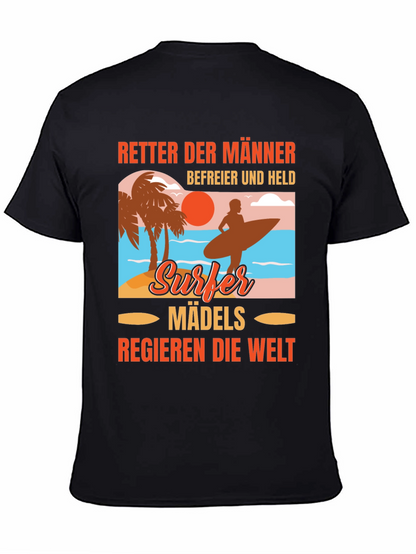Surfer Madels T-Shirt: Beach Vibes Relaxed Fit