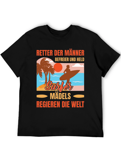 Surfer Madels T-Shirt: Beach Vibes Relaxed Fit
