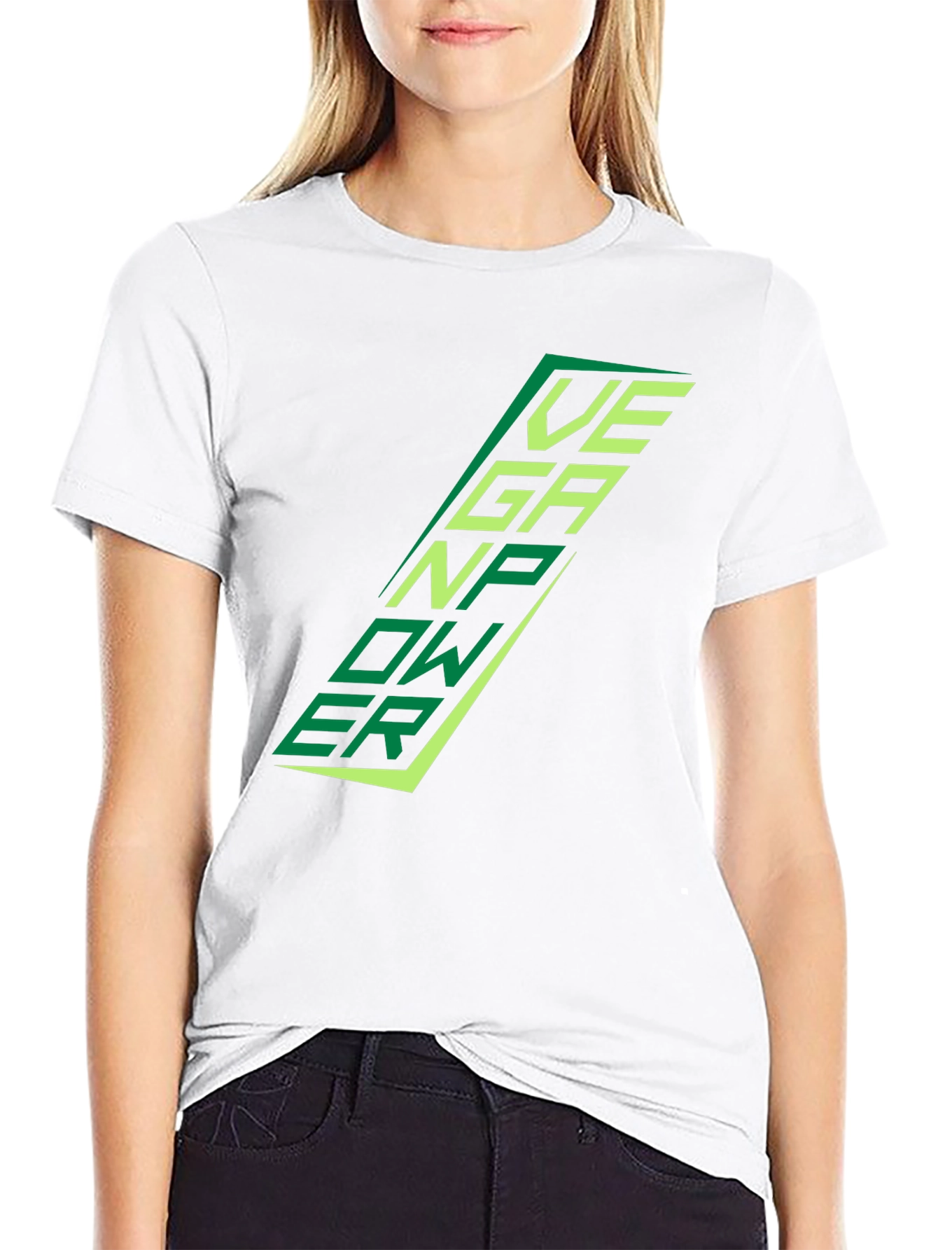 Vegan Power Black T-Shirt