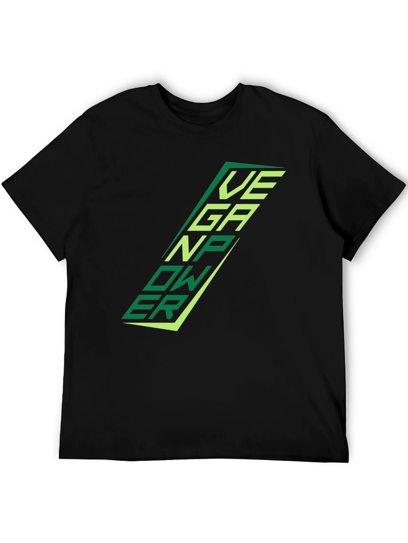 Vegan Power Black T-Shirt