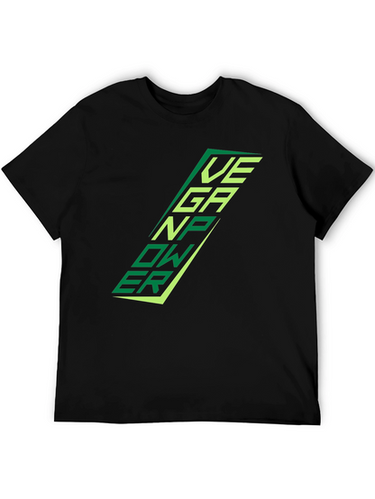 Vegan Power Black T-Shirt