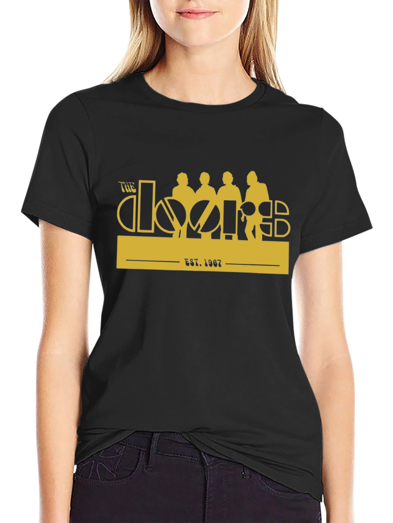 The Doors Band Est. 1967 Black T-Shirt