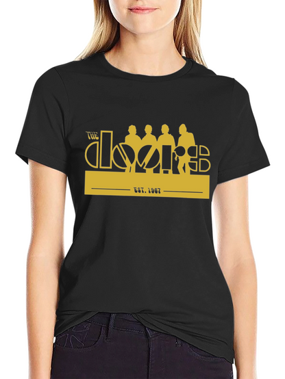 The Doors Band Est. 1967 Black T-Shirt