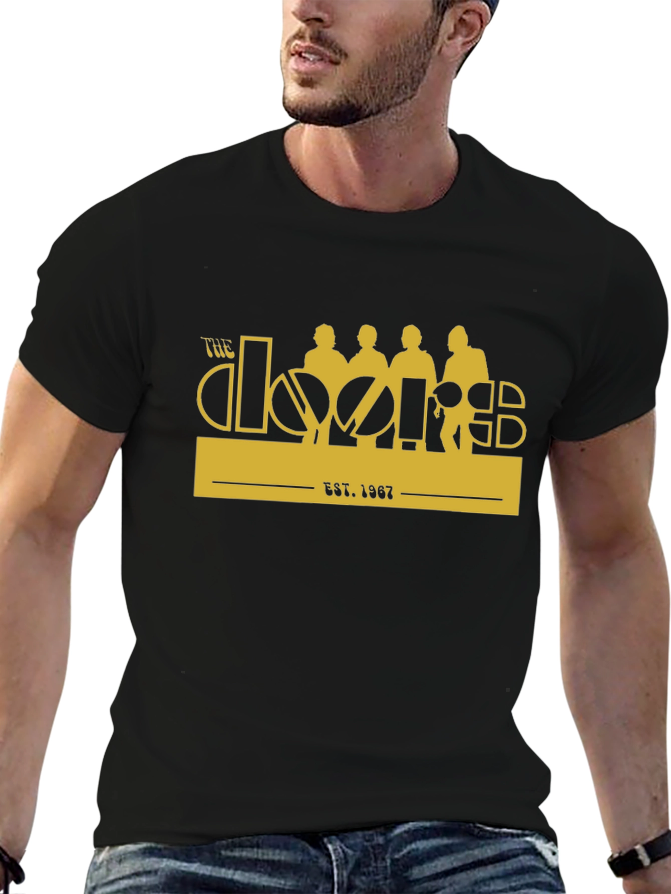 The Doors Band Est. 1967 Black T-Shirt