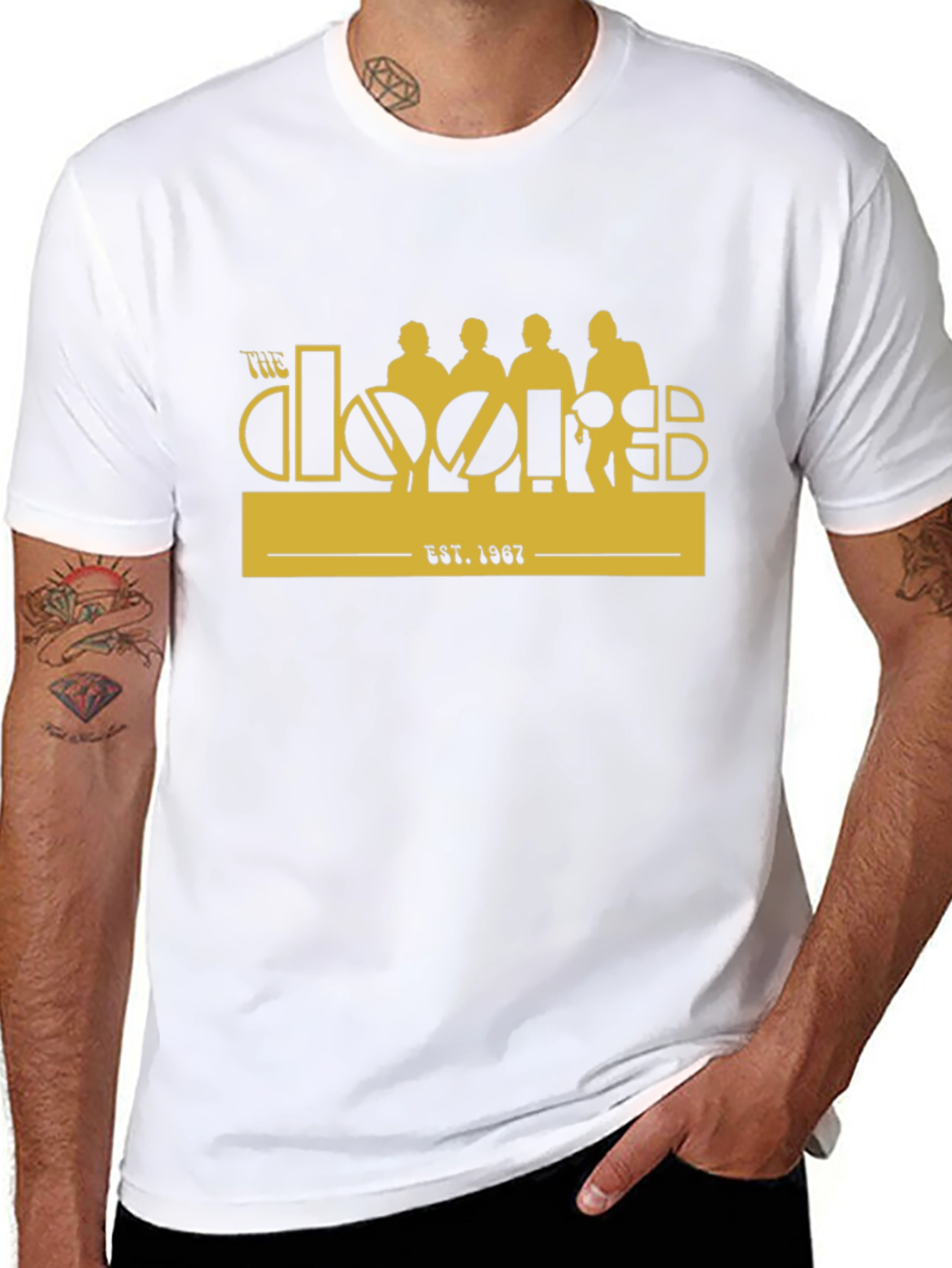 The Doors Band Est. 1967 Black T-Shirt