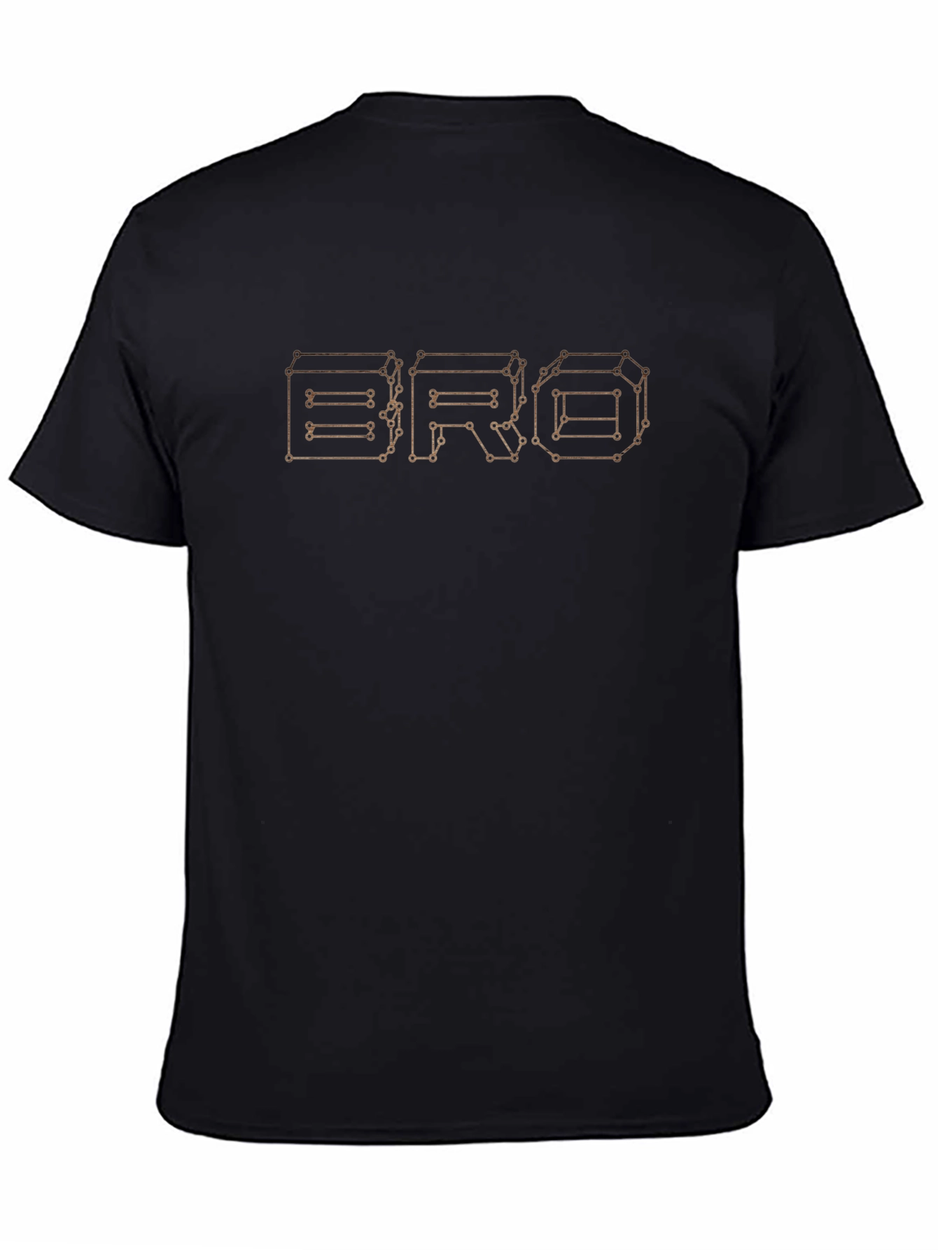 Geometric BRO Graphic Tee - Modern Design