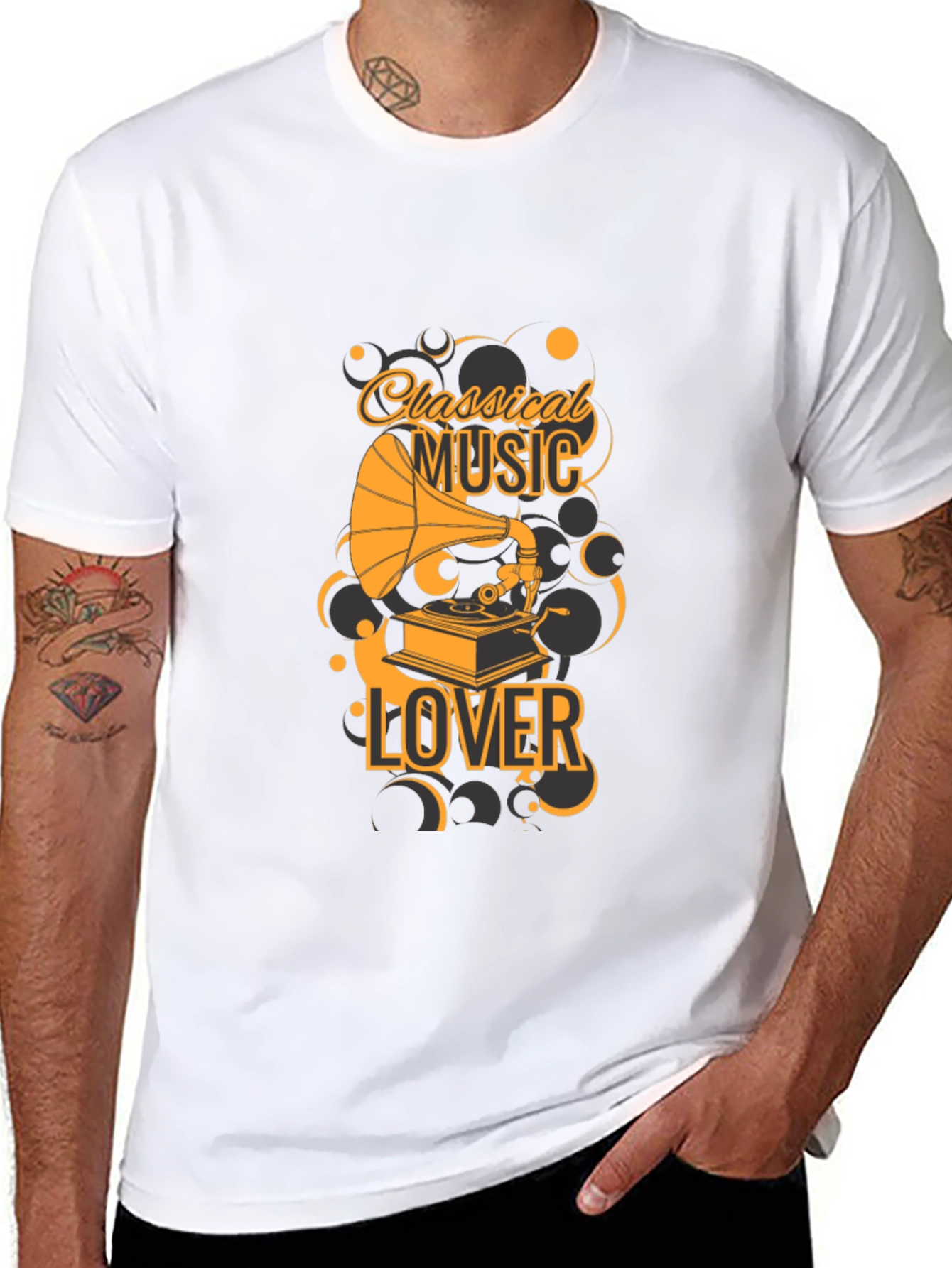 Classical Music Lover Black T-Shirt