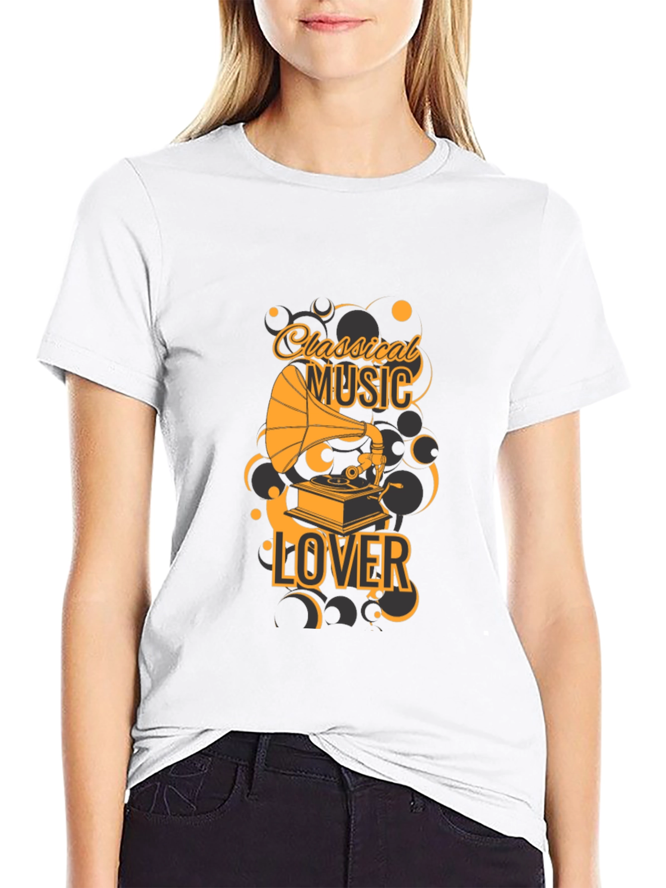 Classical Music Lover Black T-Shirt