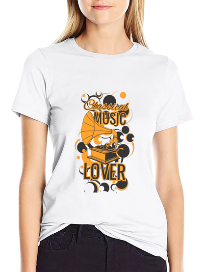 Classical Music Lover Black T-Shirt