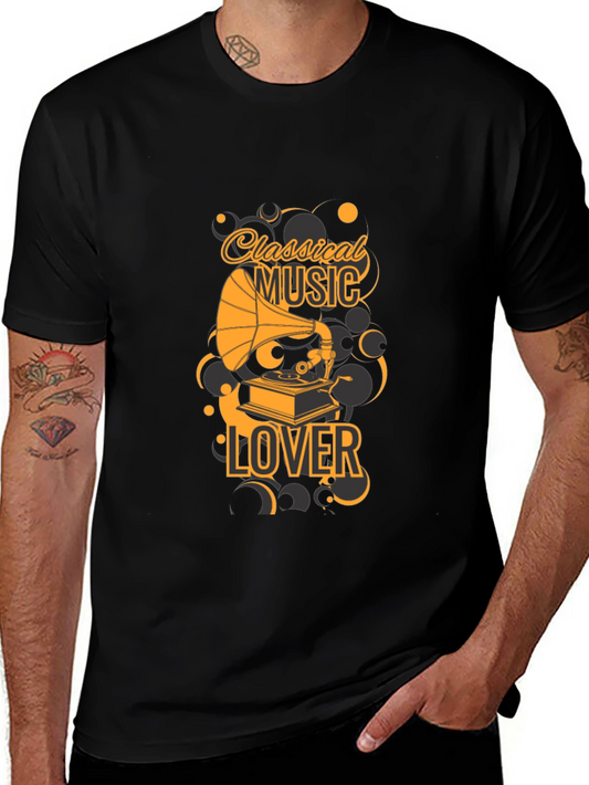 Classical Music Lover Black T-Shirt