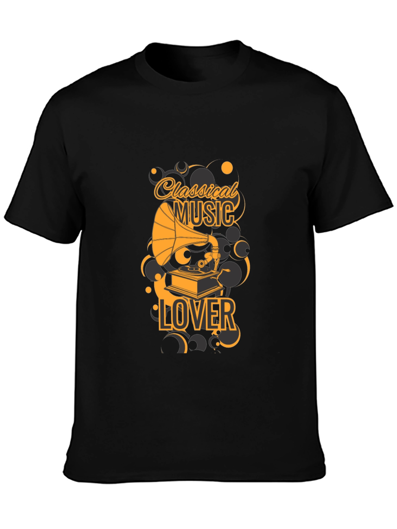 Classical Music Lover Black T-Shirt