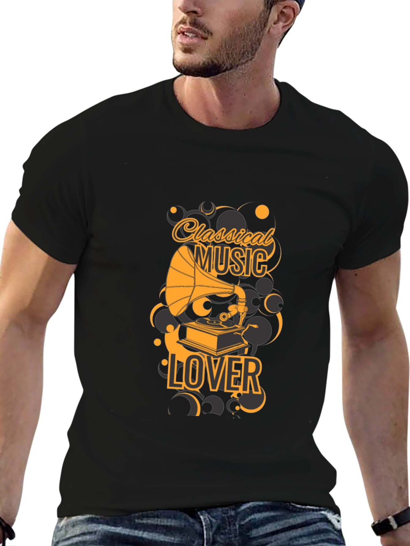 Classical Music Lover Black T-Shirt