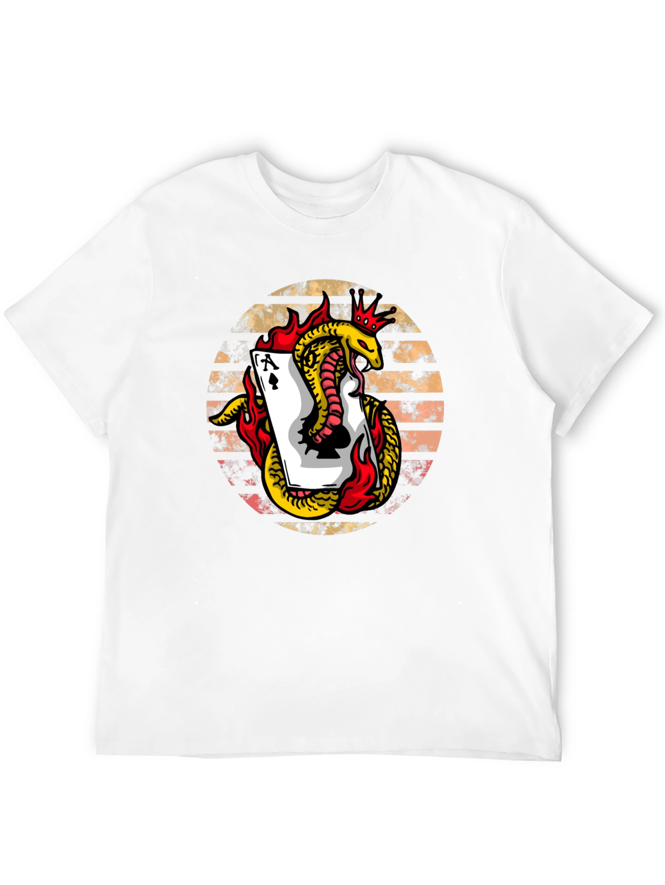 Ace of Spades Snake Graphic Tee