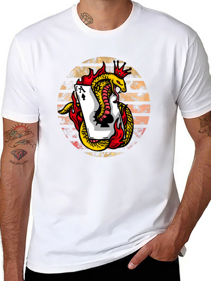 Ace of Spades Snake Graphic Tee