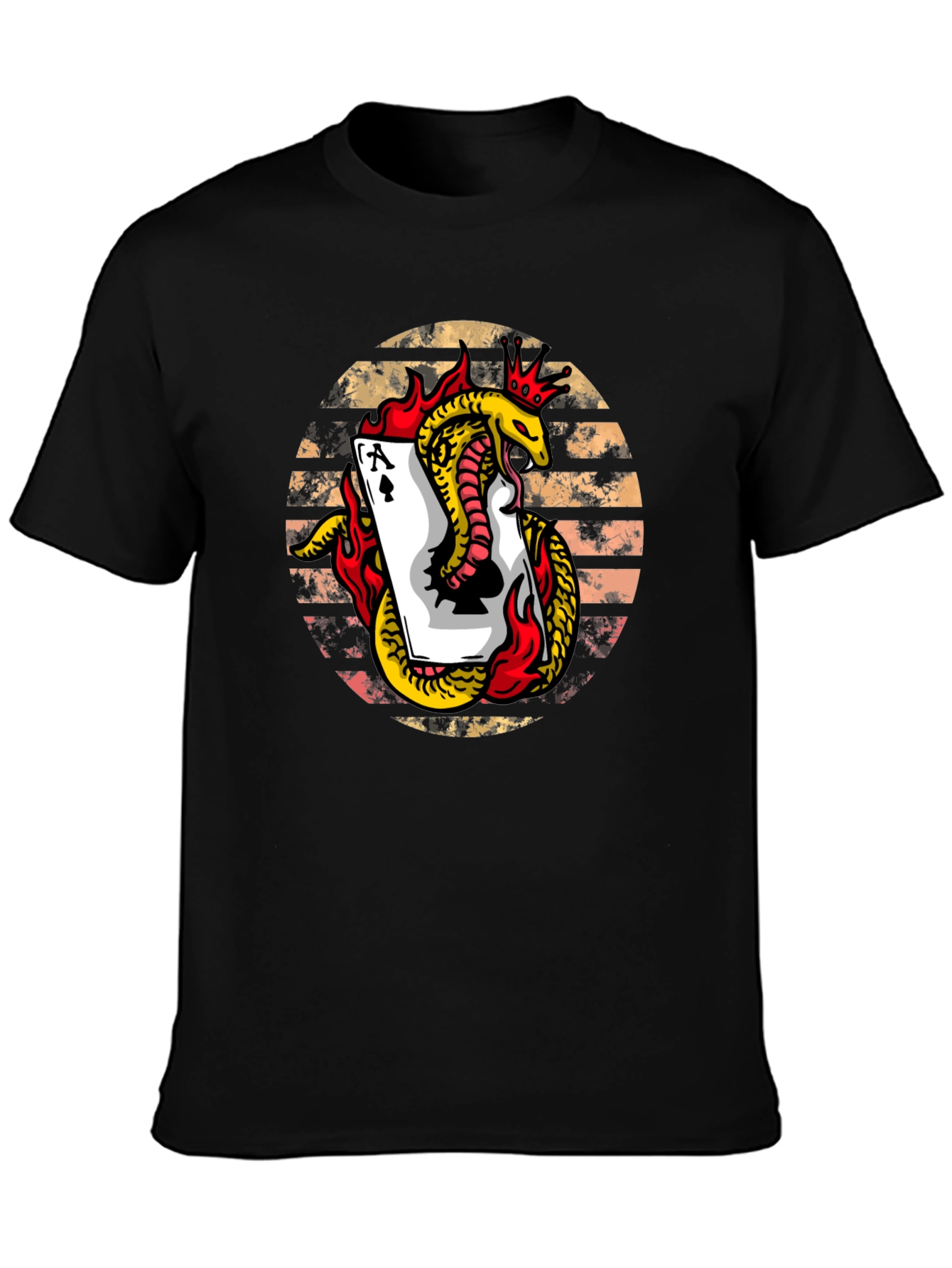 Ace of Spades Snake Graphic Tee