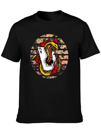Ace of Spades Snake Graphic Tee