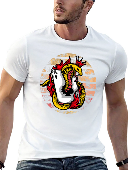 Ace of Spades Snake Graphic Tee
