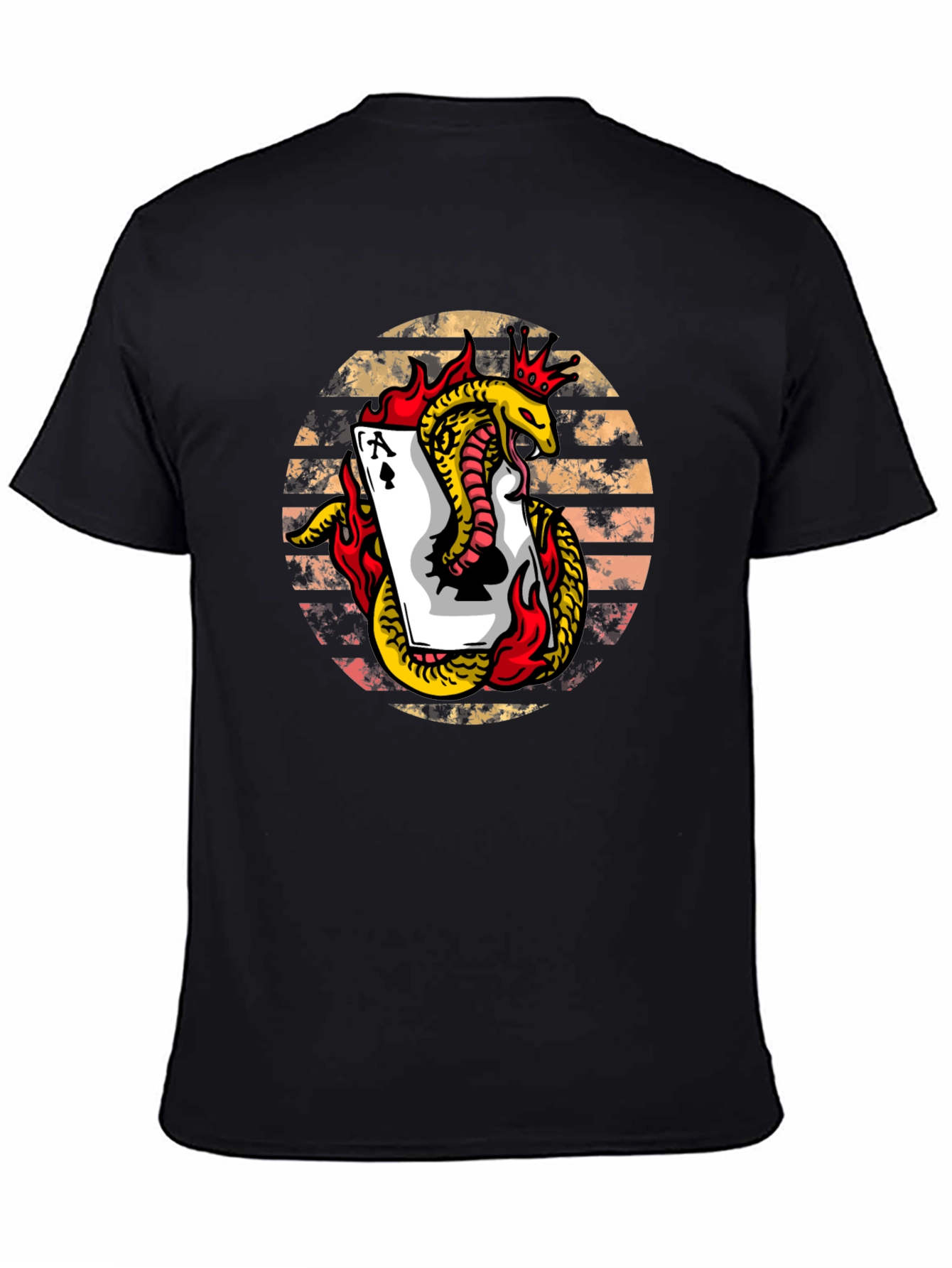 Ace of Spades Snake Graphic Tee