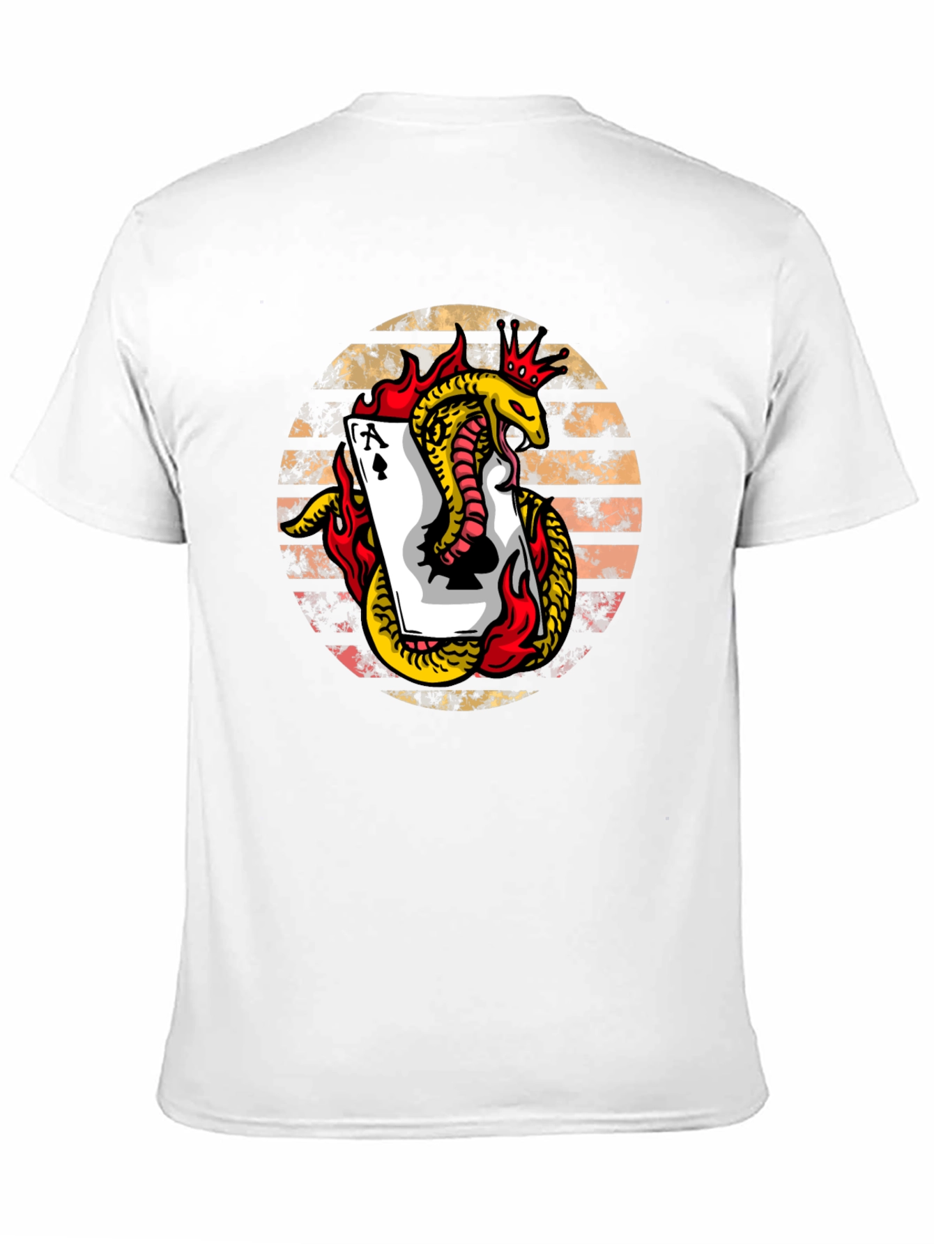 Ace of Spades Snake Graphic Tee