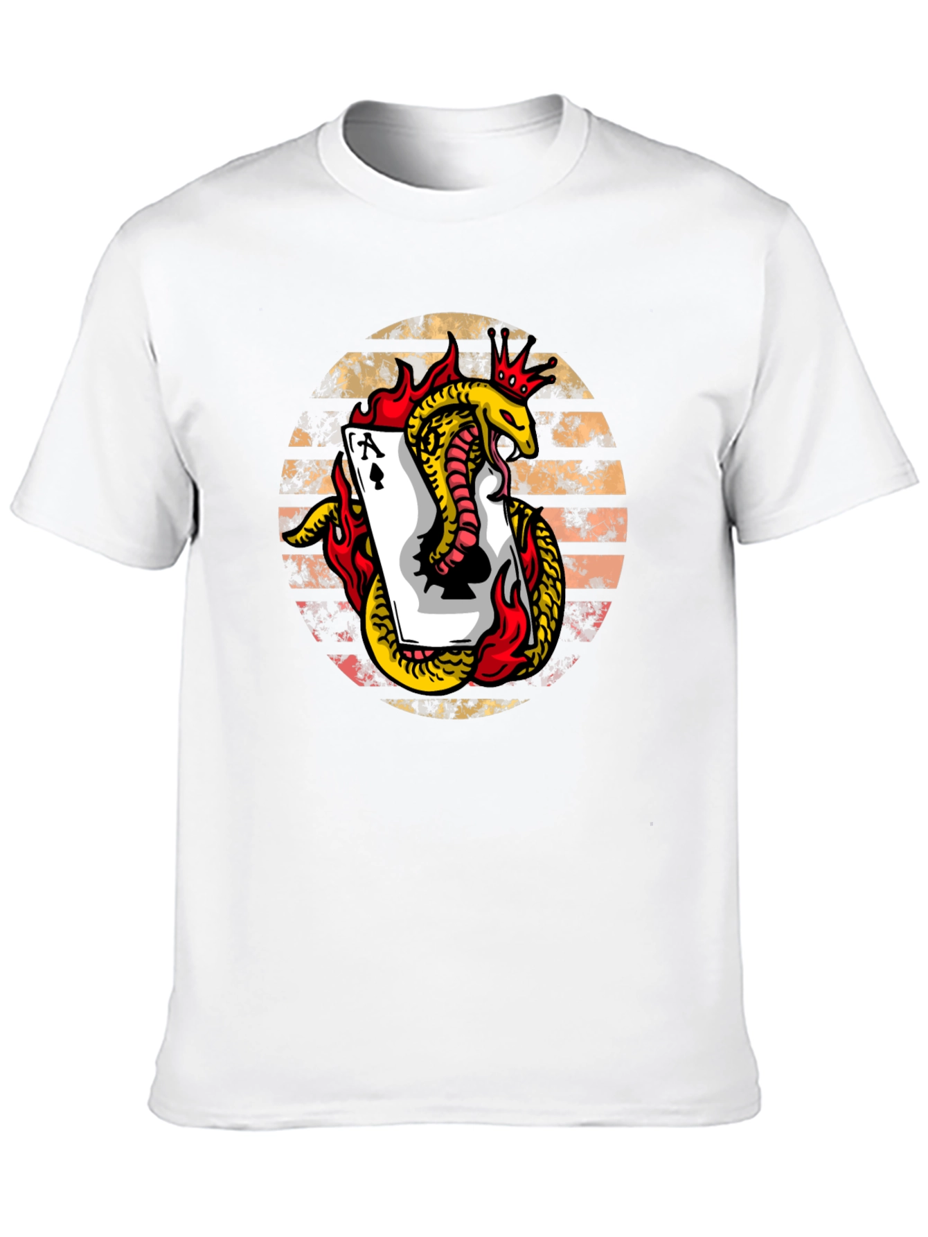 Ace of Spades Snake Graphic Tee