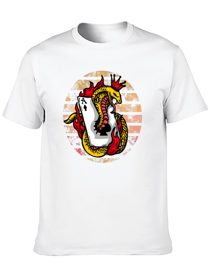 Ace of Spades Snake Graphic Tee