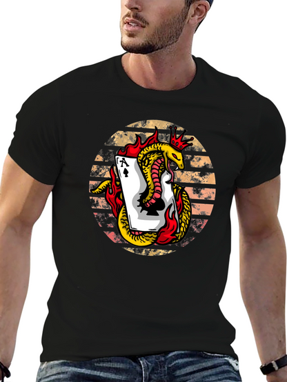 Ace of Spades Snake Graphic Tee