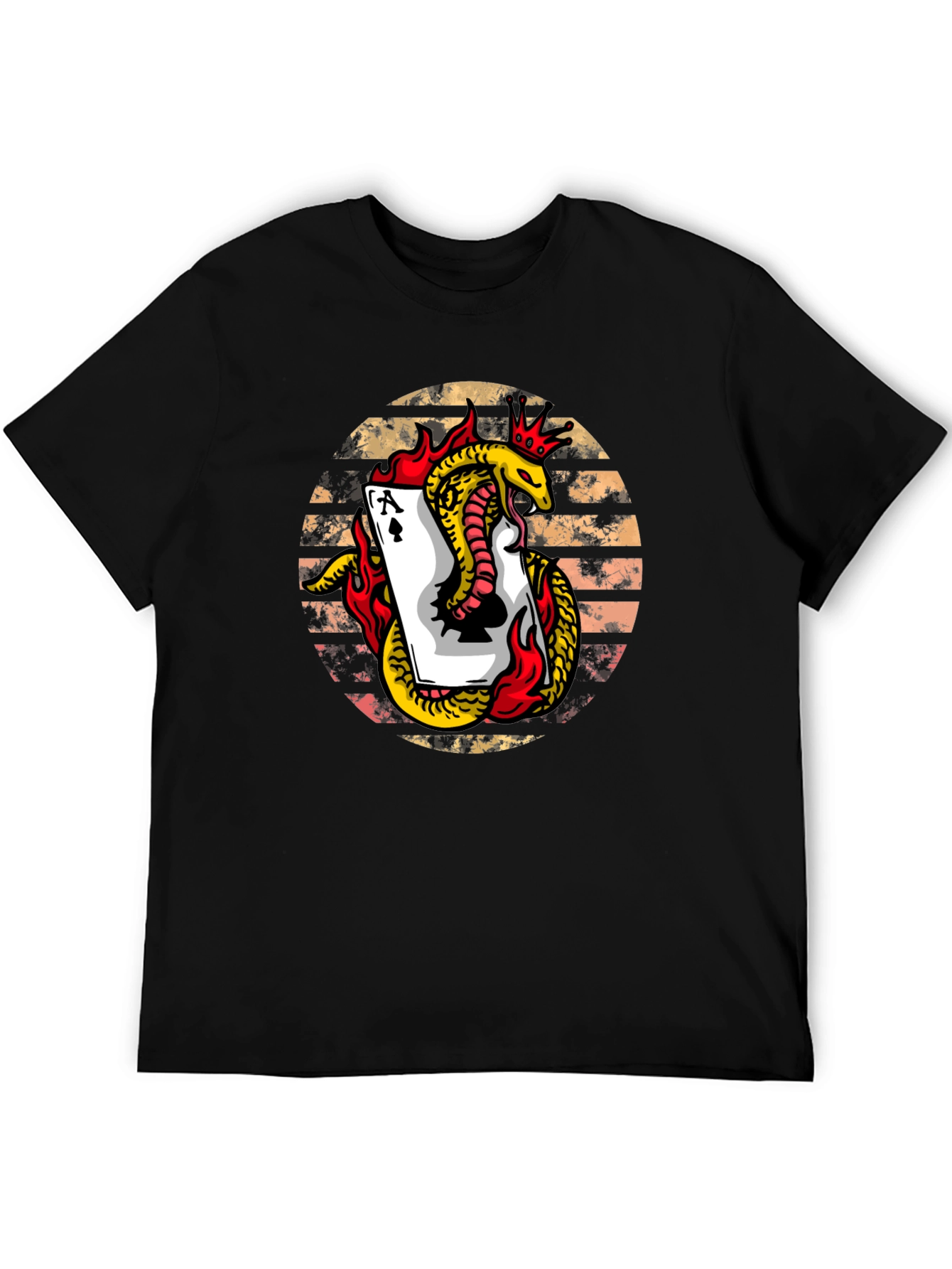 Ace of Spades Snake Graphic Tee