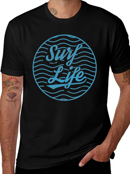 Surf Life Graphic Tee - Relaxed Fit Cotton T-Shirt
