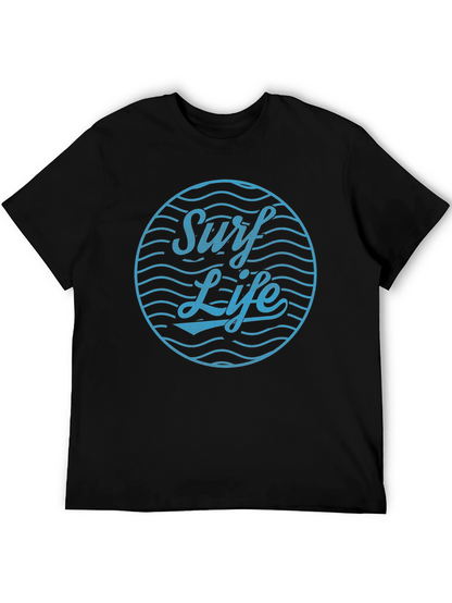 Surf Life Graphic Tee - Relaxed Fit Cotton T-Shirt