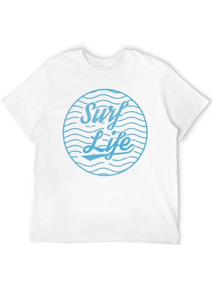 Surf Life Graphic Tee - Relaxed Fit Cotton T-Shirt