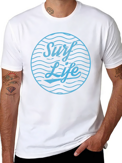 Surf Life Graphic Tee - Relaxed Fit Cotton T-Shirt