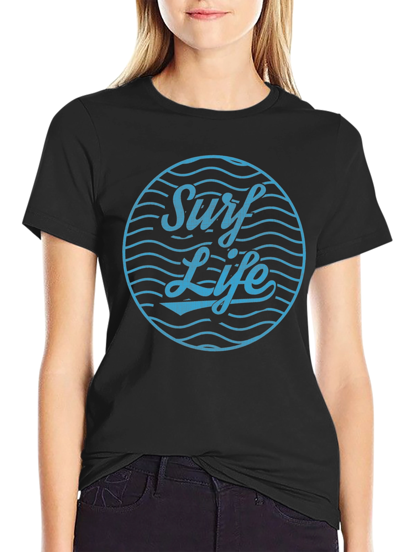 Surf Life Graphic Tee - Relaxed Fit Cotton T-Shirt