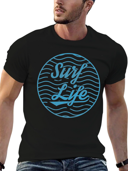 Surf Life Graphic Tee - Relaxed Fit Cotton T-Shirt
