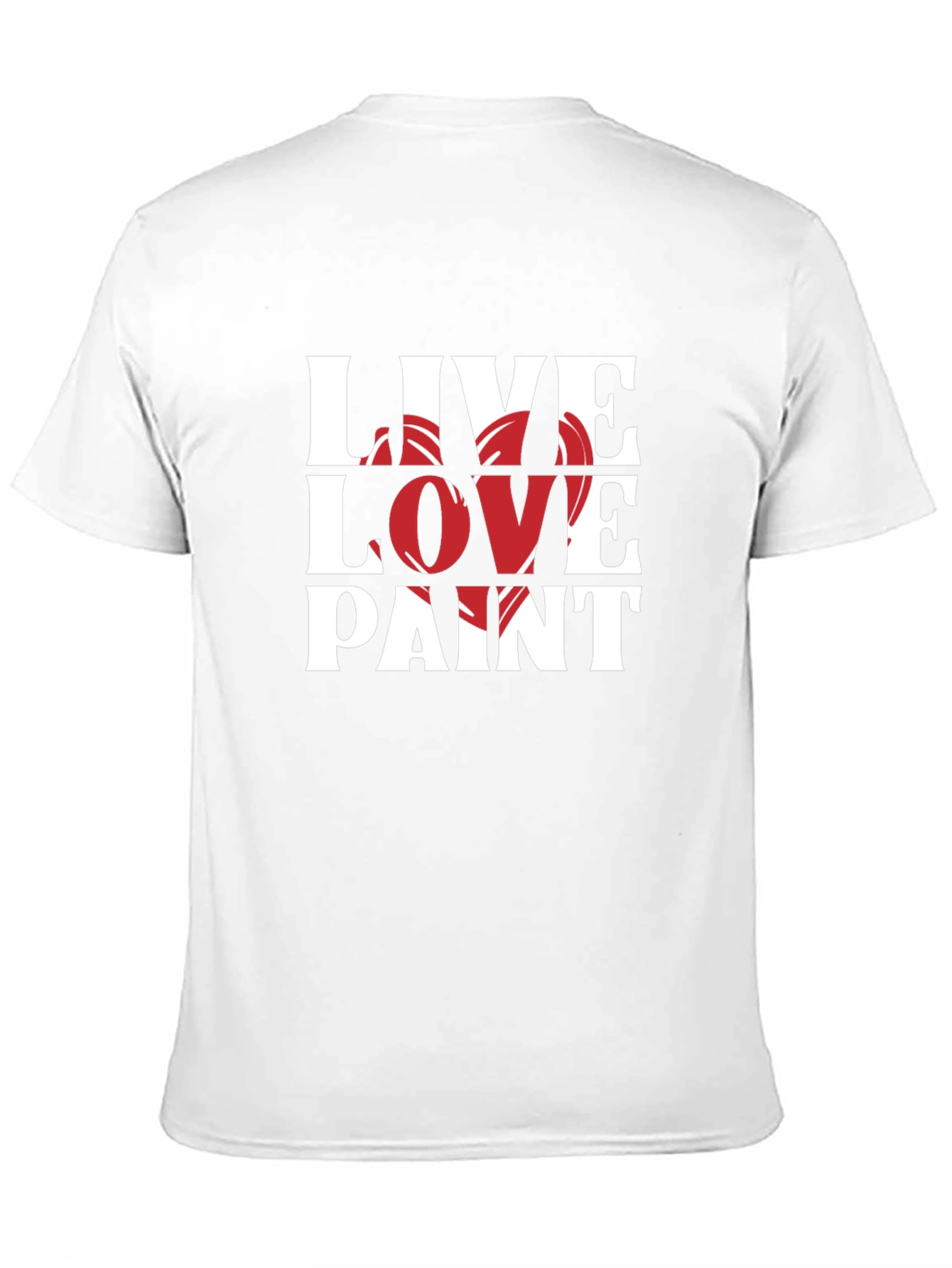 Live Love Paint Black Graphic T-Shirt