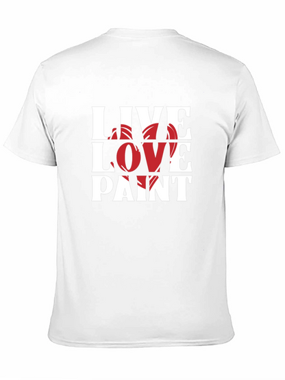 Live Love Paint Black Graphic T-Shirt