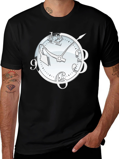 Surrealist Clock Graphic T-Shirt - Time Bender