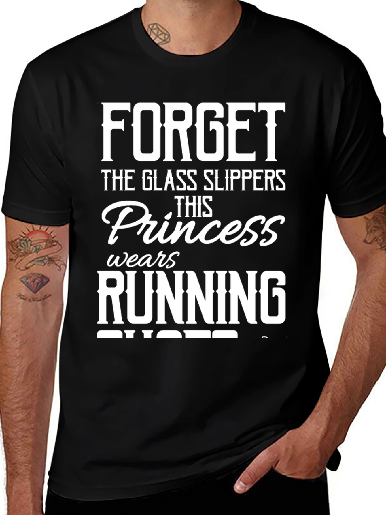 Forget Glass Slippers Running Shoes T-Shirt