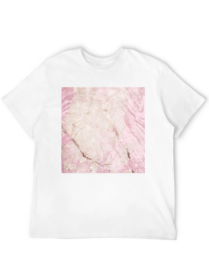 Marble Design T-Shirt - Stylish Graphic Tee
