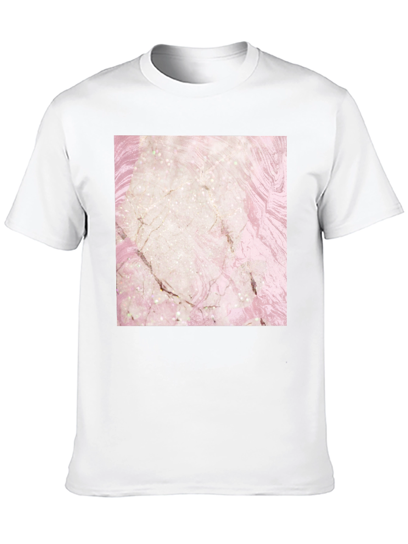 Marble Design T-Shirt - Stylish Graphic Tee