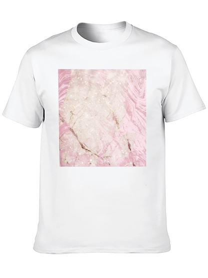 Marble Design T-Shirt - Stylish Graphic Tee