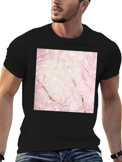 Marble Design T-Shirt - Stylish Graphic Tee