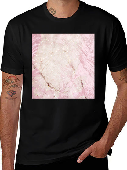 Marble Design T-Shirt - Stylish Graphic Tee
