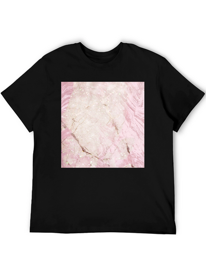 Marble Design T-Shirt - Stylish Graphic Tee
