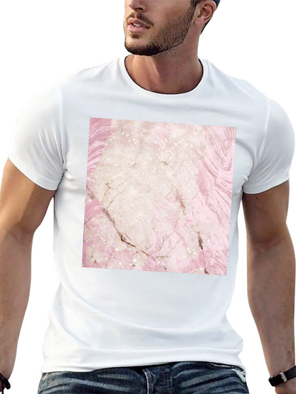 Marble Design T-Shirt - Stylish Graphic Tee