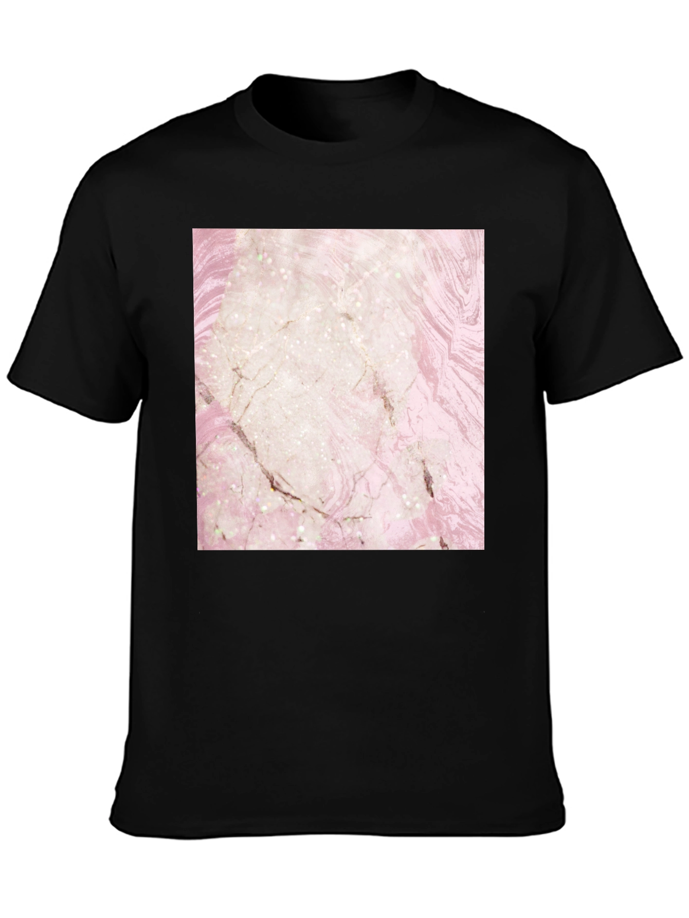 Marble Design T-Shirt - Stylish Graphic Tee