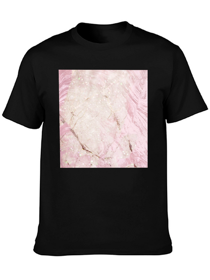 Marble Design T-Shirt - Stylish Graphic Tee