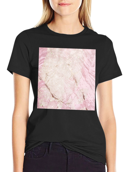 Marble Design T-Shirt - Stylish Graphic Tee